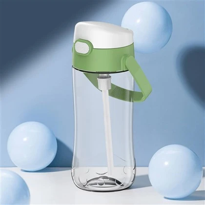 Shaffof plastik silindrli shishalar